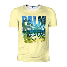 Мужская футболка 3D спортивная с принтом Palm beach в Курске, 100% полиэстер с улучшенными характеристиками | приталенный силуэт, круглая горловина, широкие плечи, сужается к линии бедра | beach | party | summer | swag | trend | вечеринка | лето | популярное | сваг | свег | тренд | хит