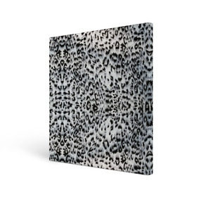 Холст квадратный с принтом White Jaguar в Курске, 100% ПВХ |  | барс | леопард | ягуар