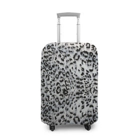 Чехол для чемодана 3D с принтом White Jaguar в Курске, 86% полиэфир, 14% спандекс | двустороннее нанесение принта, прорези для ручек и колес | барс | леопард | ягуар