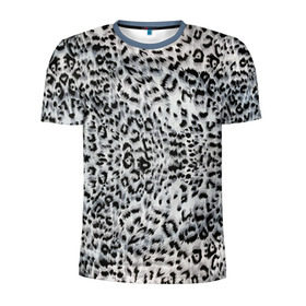 Мужская футболка 3D спортивная с принтом White Jaguar в Курске, 100% полиэстер с улучшенными характеристиками | приталенный силуэт, круглая горловина, широкие плечи, сужается к линии бедра | Тематика изображения на принте: барс | леопард | ягуар