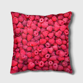 Подушка 3D с принтом Малинки в Курске, наволочка – 100% полиэстер, наполнитель – холлофайбер (легкий наполнитель, не вызывает аллергию). | состоит из подушки и наволочки. Наволочка на молнии, легко снимается для стирки | raspberry | летняя | ягодн