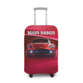 Чехол для чемодана 3D с принтом Aston Martin в Курске, 86% полиэфир, 14% спандекс | двустороннее нанесение принта, прорези для ручек и колес | aston martin | авто | автомобиль | астон мартин | суперкар