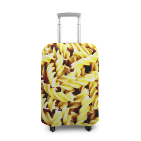 Чехол для чемодана 3D с принтом Макароны в Курске, 86% полиэфир, 14% спандекс | двустороннее нанесение принта, прорези для ручек и колес | еда | макароны | паста | хлебные