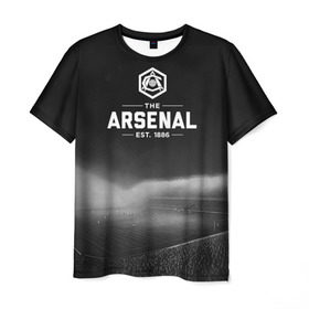 Мужская футболка 3D с принтом Arsenal FC в Курске, 100% полиэфир | прямой крой, круглый вырез горловины, длина до линии бедер | Тематика изображения на принте: арсенал