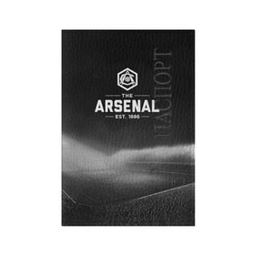 Обложка для паспорта матовая кожа с принтом Arsenal FC в Курске, натуральная матовая кожа | размер 19,3 х 13,7 см; прозрачные пластиковые крепления | арсенал