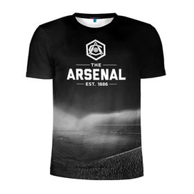 Мужская футболка 3D спортивная с принтом Arsenal FC в Курске, 100% полиэстер с улучшенными характеристиками | приталенный силуэт, круглая горловина, широкие плечи, сужается к линии бедра | Тематика изображения на принте: арсенал