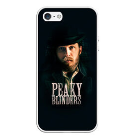 Чехол для iPhone 5/5S матовый с принтом Peaky Blinders 1 в Курске, Силикон | Область печати: задняя сторона чехла, без боковых панелей | peaky blinders | козырьки | козырьки сериал | острые козырьки | томас шелби