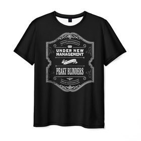 Мужская футболка 3D с принтом Peaky Blinders 3 в Курске, 100% полиэфир | прямой крой, круглый вырез горловины, длина до линии бедер | peaky blinders | козырьки | козырьки сериал | острые козырьки | томас шелби