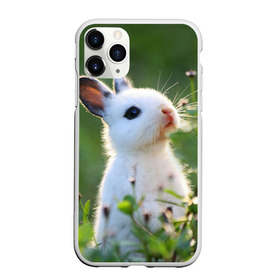 Чехол для iPhone 11 Pro Max матовый с принтом Кролик в Курске, Силикон |  | animal | baby | cute | flowers | fluffy | hare | lawn | little | meadow | rabbit | животное | заяц | кролик | луг | лужайка | маленький | малыш | милый | пушистый | цветы