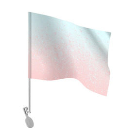 Флаг для автомобиля с принтом Pink Blue Gradient в Курске, 100% полиэстер | Размер: 30*21 см | blu | gradient | pink | голубое | градиент | розовое