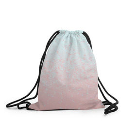 Рюкзак-мешок 3D с принтом Pink Blue Gradient в Курске, 100% полиэстер | плотность ткани — 200 г/м2, размер — 35 х 45 см; лямки — толстые шнурки, застежка на шнуровке, без карманов и подкладки | blu | gradient | pink | голубое | градиент | розовое