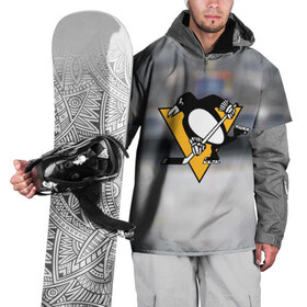 Накидка на куртку 3D с принтом Pittsburg Penguins в Курске, 100% полиэстер |  | питтсбург | хоккей