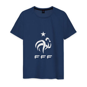 Мужская футболка хлопок с принтом Сборная Франции по футболу в Курске, 100% хлопок | прямой крой, круглый вырез горловины, длина до линии бедер, слегка спущенное плечо. | 2016 | france | евро | европы | мира | франция | чемпионат