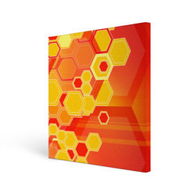 Холст квадратный с принтом Соты в Курске, 100% ПВХ |  | abstraction | art | background | bright | color | honeycomb | light | pattern | абстракция | искусство | рисунок | свет | соты | фон | цвет | яркий