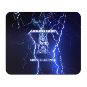 Коврик прямоугольный с принтом Metallica - Ride the Lightning в Курске, натуральный каучук | размер 230 х 185 мм; запечатка лицевой стороны | album | metal | metallica | ride the lightning | rock | альбом | метал | металлика | молния | рок