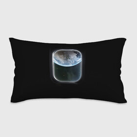 Подушка 3D антистресс с принтом Земля в иллюминаторе в Курске, наволочка — 100% полиэстер, наполнитель — вспененный полистирол | состоит из подушки и наволочки на молнии | земля | космический корабль | космос | планета