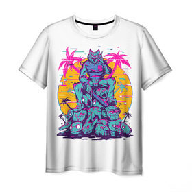 Мужская футболка 3D с принтом Hotline Miami 12 в Курске, 100% полиэфир | прямой крой, круглый вырез горловины, длина до линии бедер | game | hotline miami | hotlinemiami | игры | майями | хотлайн | хотланй майами