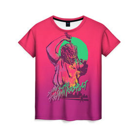 Женская футболка 3D с принтом Hotline Miami 13 в Курске, 100% полиэфир ( синтетическое хлопкоподобное полотно) | прямой крой, круглый вырез горловины, длина до линии бедер | game | hotline miami | hotlinemiami | игры | майями | хотлайн | хотланй майами