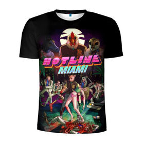 Мужская футболка 3D спортивная с принтом Hotline Miami 17 в Курске, 100% полиэстер с улучшенными характеристиками | приталенный силуэт, круглая горловина, широкие плечи, сужается к линии бедра | game | hotline miami | hotlinemiami | игры | майями | хотлайн | хотланй майами