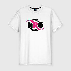 Мужская футболка премиум с принтом cs:go - NRG Team в Курске, 92% хлопок, 8% лайкра | приталенный силуэт, круглый вырез ворота, длина до линии бедра, короткий рукав | Тематика изображения на принте: 