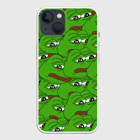 Чехол для iPhone 13 с принтом Sad frogs в Курске,  |  | frog | грустная | жаба | мем | мемы