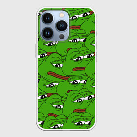 Чехол для iPhone 13 Pro с принтом Sad frogs в Курске,  |  | frog | грустная | жаба | мем | мемы
