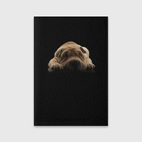 Обложка для паспорта матовая кожа с принтом Щенок Sharpey в Курске, натуральная матовая кожа | размер 19,3 х 13,7 см; прозрачные пластиковые крепления | кутёнок | прикольные картинки | собака | шарпей | щенок