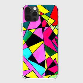 Чехол для iPhone 12 Pro Max с принтом Треугольники в Курске, Силикон |  | Тематика изображения на принте: картина | разноцветный | яркий