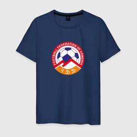 Мужская футболка хлопок с принтом Сборная Армении по футболу в Курске, 100% хлопок | прямой крой, круглый вырез горловины, длина до линии бедер, слегка спущенное плечо. | армения | ереван