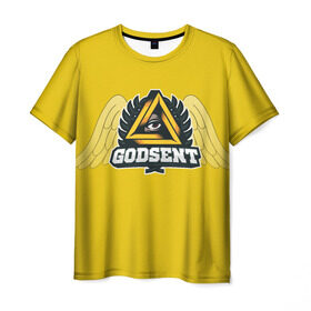 Мужская футболка 3D с принтом Godsent team в Курске, 100% полиэфир | прямой крой, круглый вырез горловины, длина до линии бедер | counter | cs | go | strike | контр | страйк