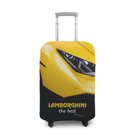 Чехол для чемодана 3D с принтом Lamborghini the best в Курске, 86% полиэфир, 14% спандекс | двустороннее нанесение принта, прорези для ручек и колес | авто | автомобиль | ламборгини