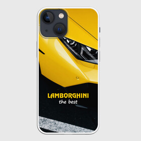 Чехол для iPhone 13 mini с принтом Lamborghini the best в Курске,  |  | авто | автомобиль | ламборгини
