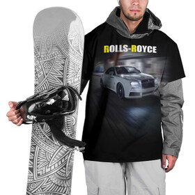 Накидка на куртку 3D с принтом Rolls-Royce в Курске, 100% полиэстер |  | rolls royce | авто | автомобиль | роллс ройс
