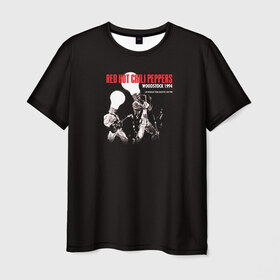 Мужская футболка 3D с принтом Red Hot Chili Peppers 9 в Курске, 100% полиэфир | прямой крой, круглый вырез горловины, длина до линии бедер | 