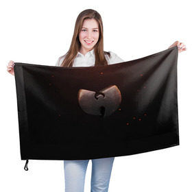 Флаг 3D с принтом Wu-tang Clan в Курске, 100% полиэстер | плотность ткани — 95 г/м2, размер — 67 х 109 см. Принт наносится с одной стороны | gza | hip hop | rza | wu fam | ву танг клан | хип хоп