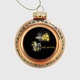 Стеклянный ёлочный шар с принтом Wu-Tang Clan в Курске, Стекло | Диаметр: 80 мм | Тематика изображения на принте: wu tang