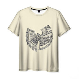 Мужская футболка 3D с принтом Wu-Tang Clan в Курске, 100% полиэфир | прямой крой, круглый вырез горловины, длина до линии бедер | wu tang