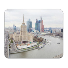 Коврик прямоугольный с принтом Москва-Сити в Курске, натуральный каучук | размер 230 х 185 мм; запечатка лицевой стороны | 