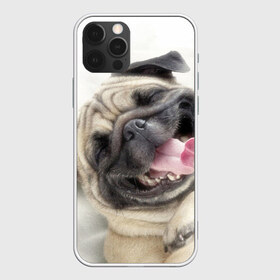 Чехол для iPhone 12 Pro Max с принтом Смешная собачка в Курске, Силикон |  | прикол | смешная | смешно | собака | язык
