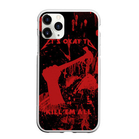 Чехол для iPhone 11 Pro Max матовый с принтом Kill Em All в Курске, Силикон |  | металлика