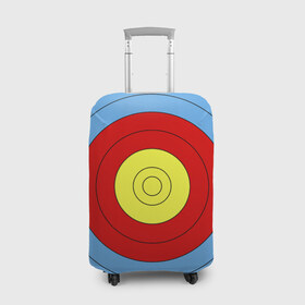 Чехол для чемодана 3D с принтом Мишень для лука в Курске, 86% полиэфир, 14% спандекс | двустороннее нанесение принта, прорези для ручек и колес | Тематика изображения на принте: оружие | спорт | стрельба