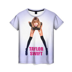 Женская футболка 3D с принтом Taylor Swift в Курске, 100% полиэфир ( синтетическое хлопкоподобное полотно) | прямой крой, круглый вырез горловины, длина до линии бедер | Тематика изображения на принте: звезда | знаменитость | музыка | певица | тейлор свифт