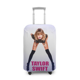 Чехол для чемодана 3D с принтом Taylor Swift в Курске, 86% полиэфир, 14% спандекс | двустороннее нанесение принта, прорези для ручек и колес | звезда | знаменитость | музыка | певица | тейлор свифт