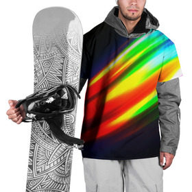 Накидка на куртку 3D с принтом Цветные блики в Курске, 100% полиэстер |  | Тематика изображения на принте: dance | klub | линии | танцы блики | цвет