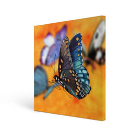 Холст квадратный с принтом Рисунок бабочка в Курске, 100% ПВХ |  | бабочка