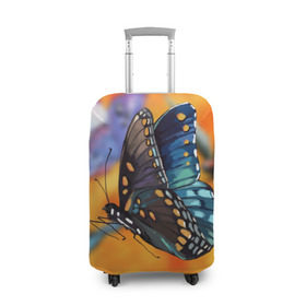 Чехол для чемодана 3D с принтом Рисунок бабочка в Курске, 86% полиэфир, 14% спандекс | двустороннее нанесение принта, прорези для ручек и колес | бабочка