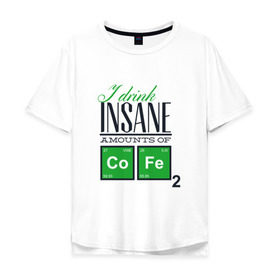 Мужская футболка хлопок Oversize с принтом Таблица Менделеева в Курске, 100% хлопок | свободный крой, круглый ворот, “спинка” длиннее передней части | буквы | зеленый | квадрат | метаматематика | ученые | цифры | черный