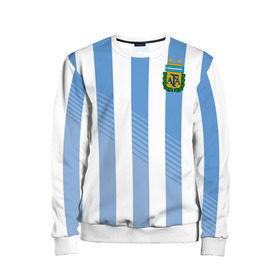 Детский свитшот 3D с принтом Сборная Аргентины по футболу в Курске, 100% полиэстер | свободная посадка, прямой крой, мягкая тканевая резинка на рукавах и понизу свитшота | argentina | аргентина