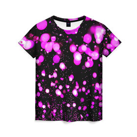 Женская футболка 3D с принтом Dream в Курске, 100% полиэфир ( синтетическое хлопкоподобное полотно) | прямой крой, круглый вырез горловины, длина до линии бедер | горошек | круги | пятна