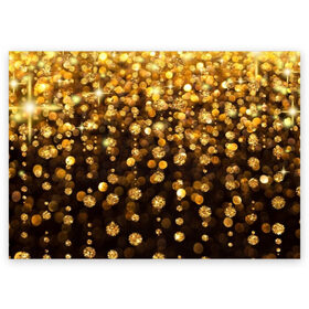 Поздравительная открытка с принтом Золотой дождь в Курске, 100% бумага | плотность бумаги 280 г/м2, матовая, на обратной стороне линовка и место для марки
 | Тематика изображения на принте: dance | klub | золото | клуб | праздник | танцы